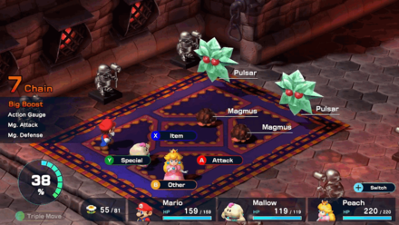 Super Mario RPG Remake - Course 2 - Room 3 - Battle 3