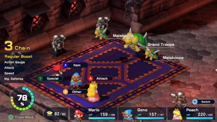 Super Mario RPG Remake - Course 1 - Room 1 - Battle 2