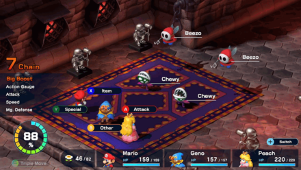 Super Mario RPG Remake - Course 1 - Room 2 - Battle 1