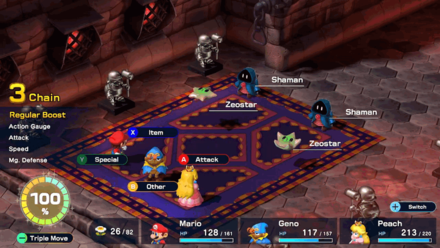 Super Mario RPG Remake - Course 1 - Room 3 - Battle 3