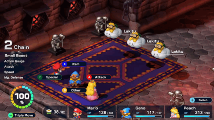 Super Mario RPG Remake - Course 1 - Room 3 - Battle 2