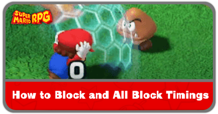 Super Mario RPG - Blocking Attacks Banner