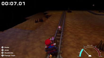 Super Mario RPG Remake - Minecart Mushroom