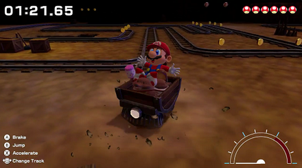 Super Mario RPG Remake - Minecart Steer