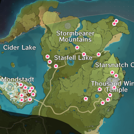 Genshin Impact - Berry Locations