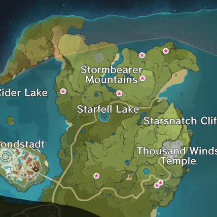 Genshin - Flaming Flower Stamen - Stormbearer Mountains