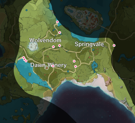 Genshin -Mist Flower Stamen - Dawn Winery