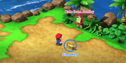 Super Mario RPG - Speardovich Shed Key
