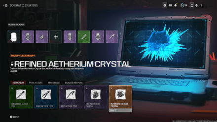 Modern Warfare 3 - Refined Aetherium Crystal Schematics