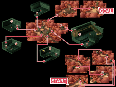 Super Mario RPG -  Bean Valley Map