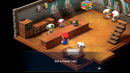 Super Mario RPG - Flower Tab in Marrymore Hotel