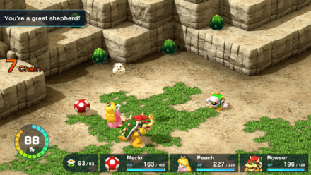 Super Mario RPG Remake - Use by Peach with Nurture Ring Ten Times to Get Lamb