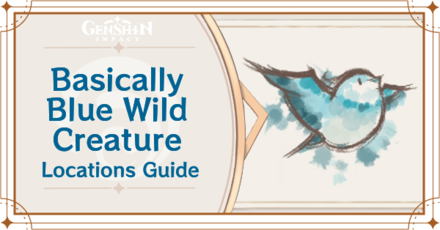 Genshin - Basically Blue Wild Creature Locations Guide Banner