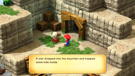 Super Mario RPG - Talk to the Mole at the entrance of Moleville Mines
