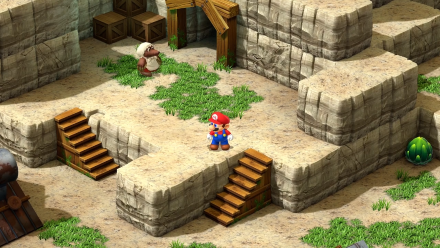 Super Mario RPG - Moleville Mines entrance event