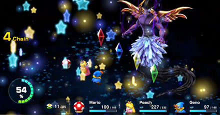 Super Mario RPG Remake - Using Triple Attack on Culex 3D