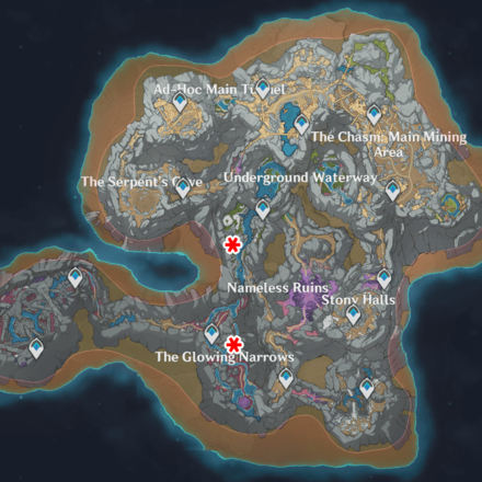 Genshin - Shadowy Husk and Black Serpents Location