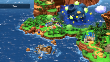 Super Mario RPG - Sea Map