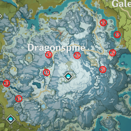 Genshin Impact - Cryo Crystalfly Locations
