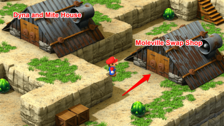 Super Mario RPG Remake - Moleville Swap Shop Location