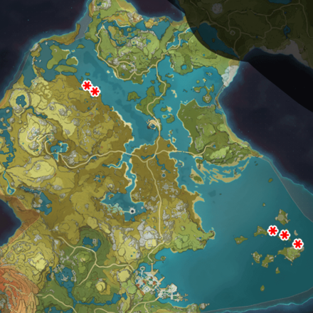 Genshin - Rock Shield Hilichurl Guard Map Locations