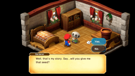 Super Mario RPG Remake - Gardener Toad Location