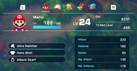 Super Mario RPG Remake - Equip Speed-Boosting Accessories for Engine 023 Booster