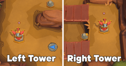 Warcraft Rumble - Left and Right Towers