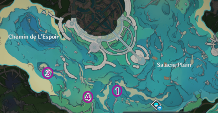 Genshin Impact - Basically Purple Teyvat Product - Purple Tidalga Locations