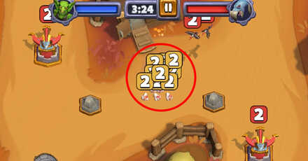 Warcraft Rumble - Use Chain Lightning on Chickens and Vultures