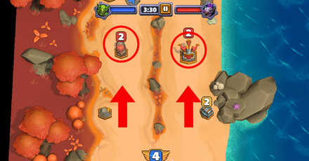 Warcraft Rumble - Control Both Lanes in Old Murk-Eye Fight