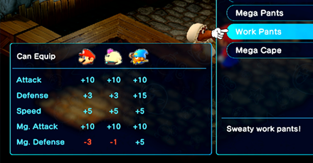Super Mario RPG Remake - Get Work Pants