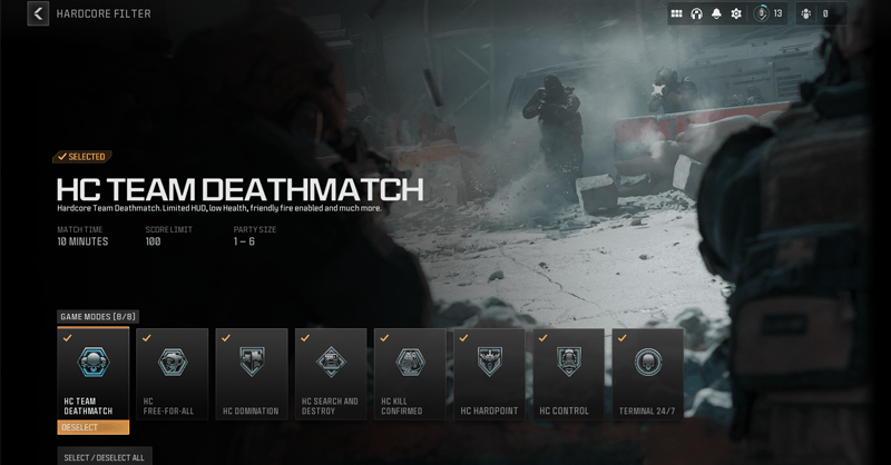 Modern Warfare 3 - Play on Hardcore Modes