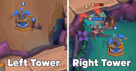 Warcraft Rumble - Left and Right Towers