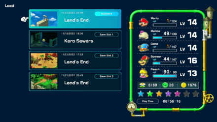 Super Mario RPG Remake - Save Screen.png