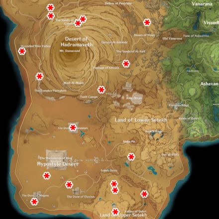 Genshin Impact Quicksand Unagi Map