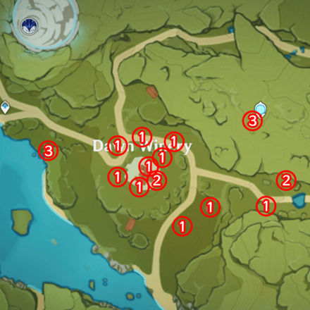 Genshin Impact - Anemo Crystalfly Locations