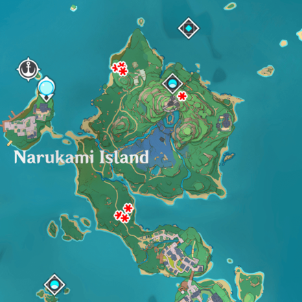 Genshin Impact Electro Crystalfly - Narukami Island