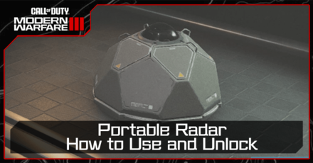 Modern Warfare 3 - Portable Radar
