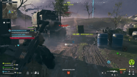 MW3 Zombies - Shooting Shielded Mercenary