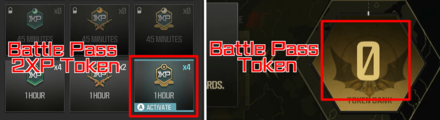 Modern Warfare 3 - Battle Pass Token and 2xp Token