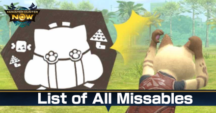 Monster Hunter Now -  List of All MIssables