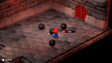 Super Mario RPG Remake - Must be Properly Aligned to Kick the Ball