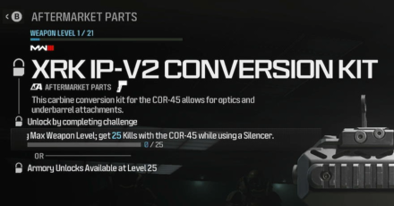 Modern Warfare 3 - XRK IP-V2 Conversion Kit Unlock Condition