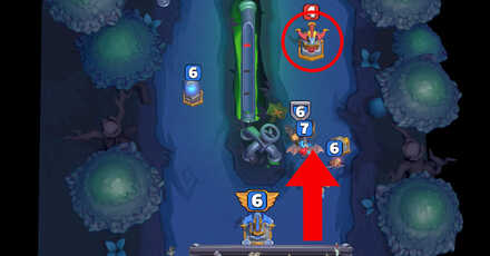 Warcraft Rumble - Siege the Guard Tower on the Right Lane