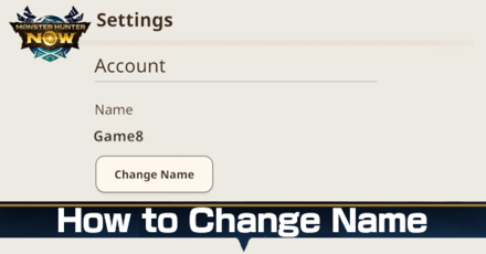 MH Now - How to Change Name