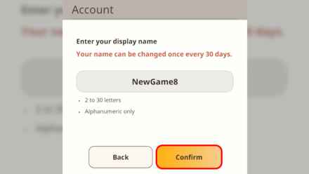 MH Now - Tap the Confirm Button to Save Changes