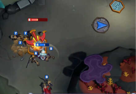 Warcraft Rumble - Control the Guard Tower on the Left