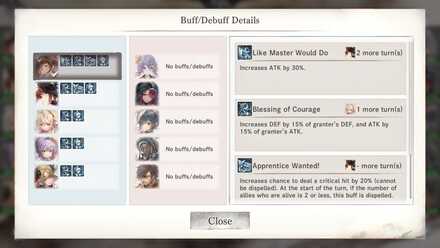 Buffs and Debuffs and Stuff - MementoMori