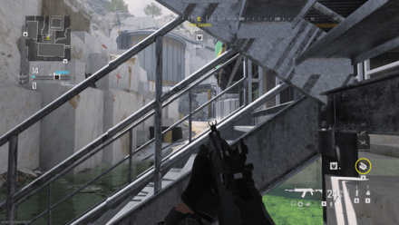 Modern Warfare 3 - Behind Staircase by Tank Garage